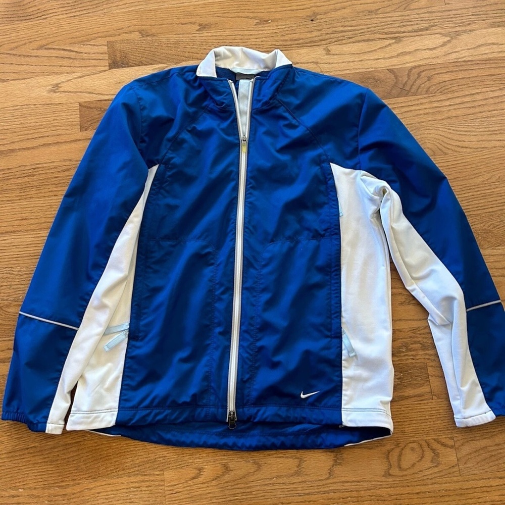 Women’s Nike Run Blue Jacket Coat Size Medium